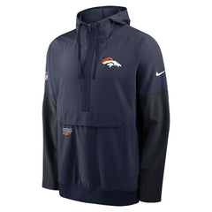 Denver Broncos Sideline Anorak Half-Zip Hoodie Jacket | NFL Sale