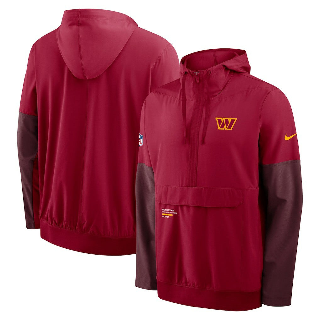 Washington Commanders Sideline Anorak Half-Zip Hoodie Jacket | NFL Online