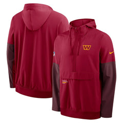 Washington Commanders Sideline Anorak Half-Zip Hoodie Jacket | NFL Online