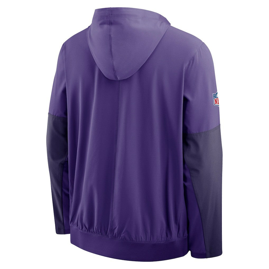 Minnesota Vikings Sideline Anorak Half-Zip Hoodie Jacket | NFL New