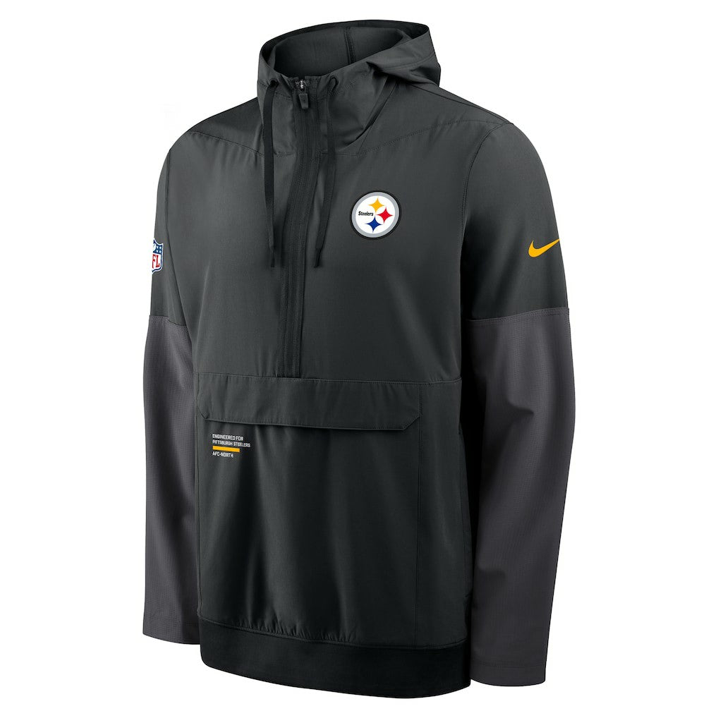 Pittsburgh Steelers Sideline Anorak Half-Zip Hoodie Jacket | NFL Discount