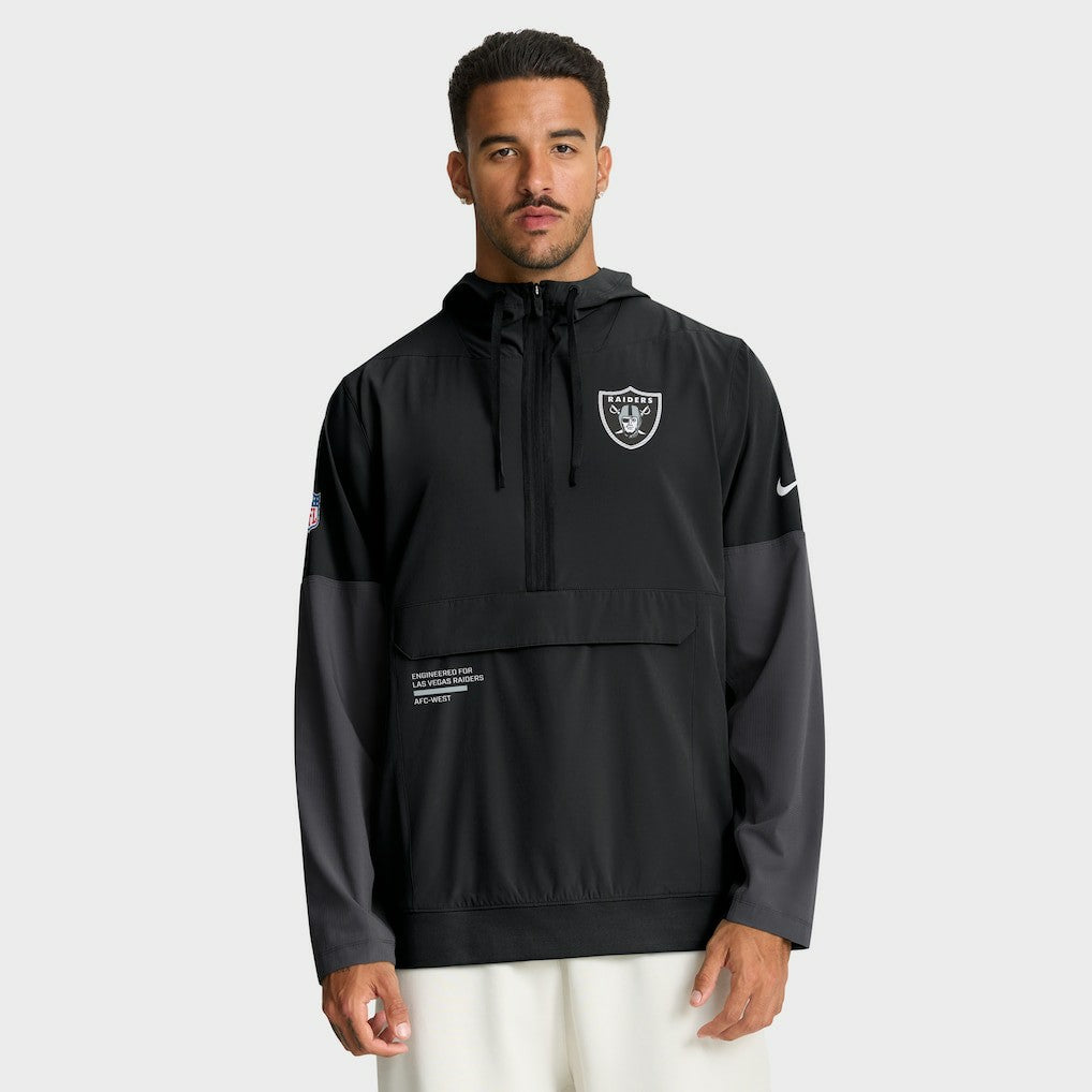 Las Vegas Raiders Sideline Anorak Half-Zip Hoodie Jacket | NFL Online