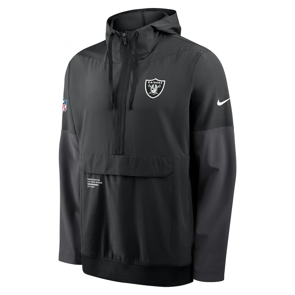 Las Vegas Raiders Sideline Anorak Half-Zip Hoodie Jacket | NFL Online