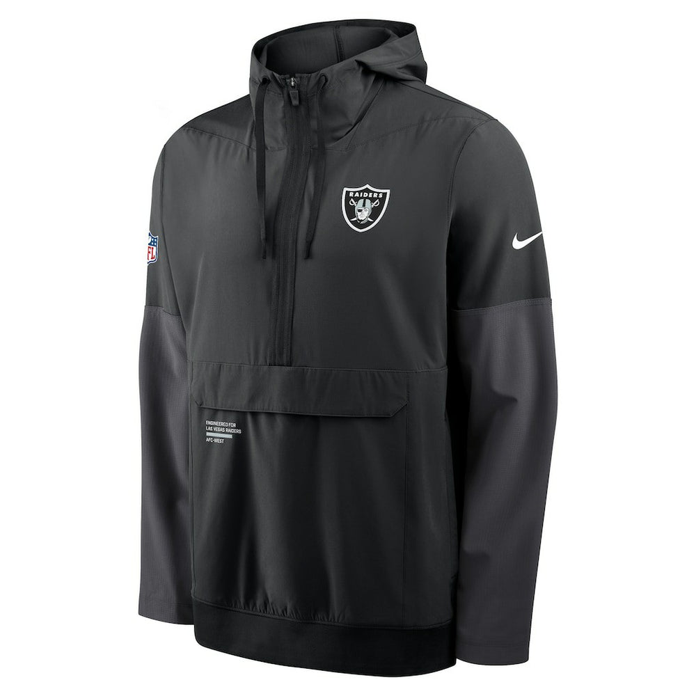 Las Vegas Raiders Sideline Anorak Half-Zip Hoodie Jacket | NFL Online