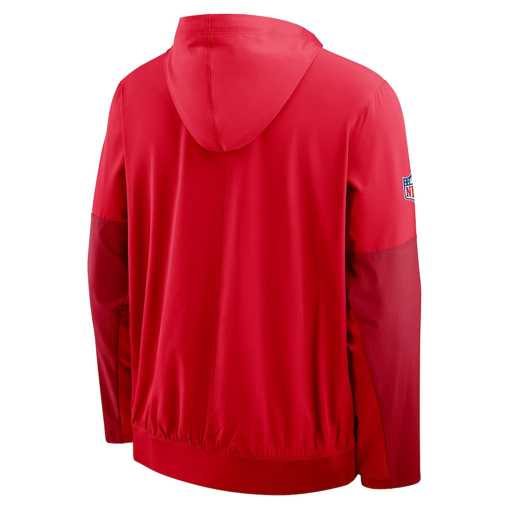 Kansas City Chiefs Sideline Anorak Half-Zip Hoodie Jacket | NFL New
