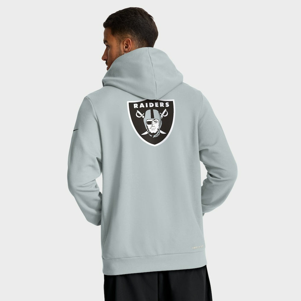 Las Vegas Raiders Sideline Standard Issue Utility Player Dri-FIT Full-Zip Hoodie | NFL Hot