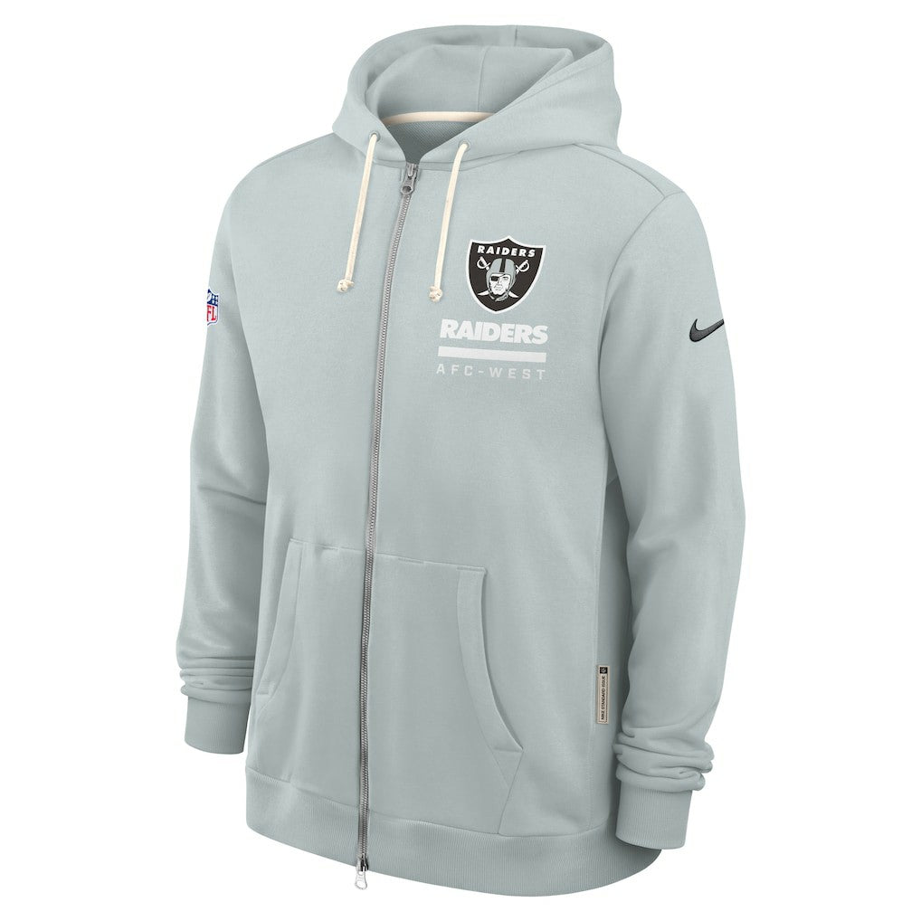 Las Vegas Raiders Sideline Standard Issue Utility Player Dri-FIT Full-Zip Hoodie | NFL Hot