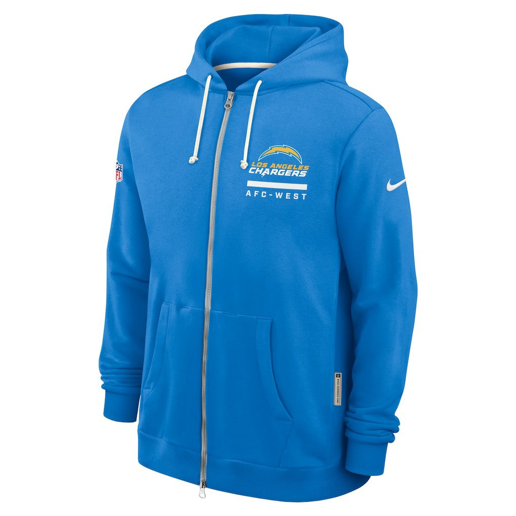Los Angeles Chargers Sideline Standard Issue Utility Player Dri-FIT Full-Zip Hoodie | NFL Sale