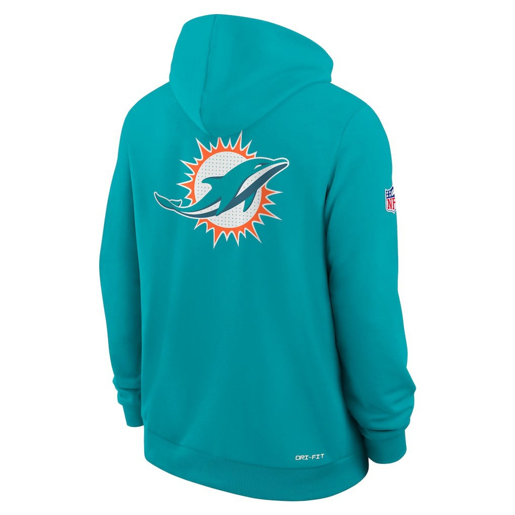 Miami Dolphins Sideline Standard Issue Utility Player Dri-FIT Full-Zip Hoodie | NFL Online