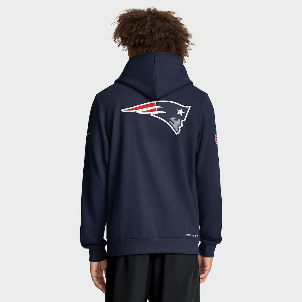 New England Patriots Sideline Standard Issue Utility Player Dri-FIT Full-Zip Hoodie | NFL Hot