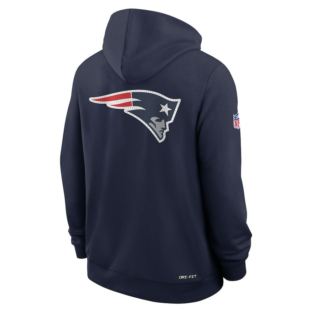 New England Patriots Sideline Standard Issue Utility Player Dri-FIT Full-Zip Hoodie | NFL Hot