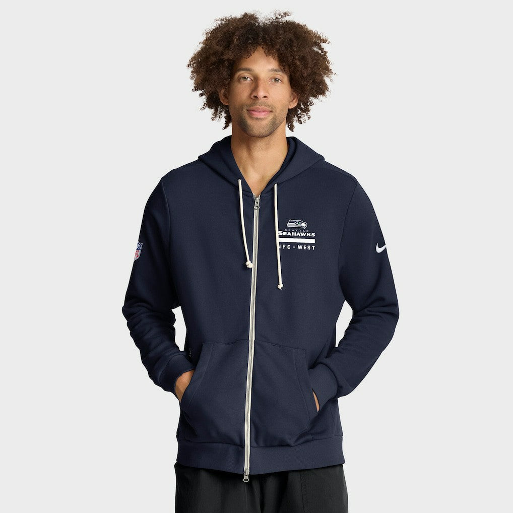 Seattle Seahawks Sideline Standard Issue Utility Player Dri-FIT Full-Zip Hoodie | NFL Online