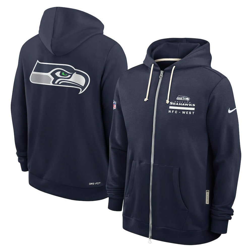 Seattle Seahawks Sideline Standard Issue Utility Player Dri-FIT Full-Zip Hoodie | NFL Online