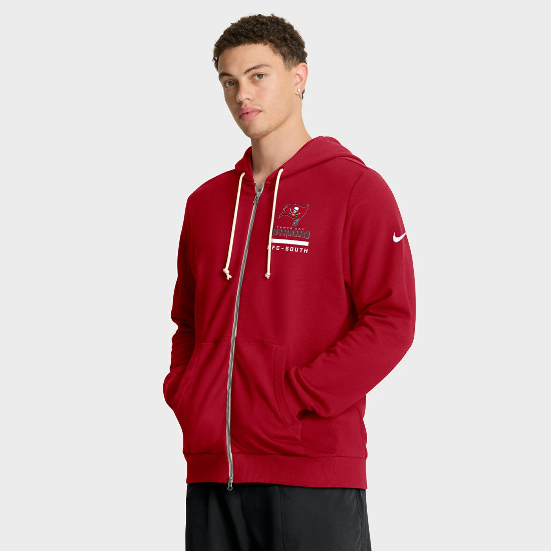 Tampa Bay Buccaneers Sideline Standard Issue Utility Player Dri-FIT Full-Zip Hoodie | NFL New