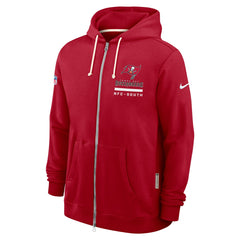 Tampa Bay Buccaneers Sideline Standard Issue Utility Player Dri-FIT Full-Zip Hoodie | NFL New