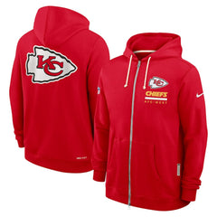 Kansas City Chiefs Sideline Standard Issue Utility Player Dri-FIT Full-Zip Hoodie | NFL On sale