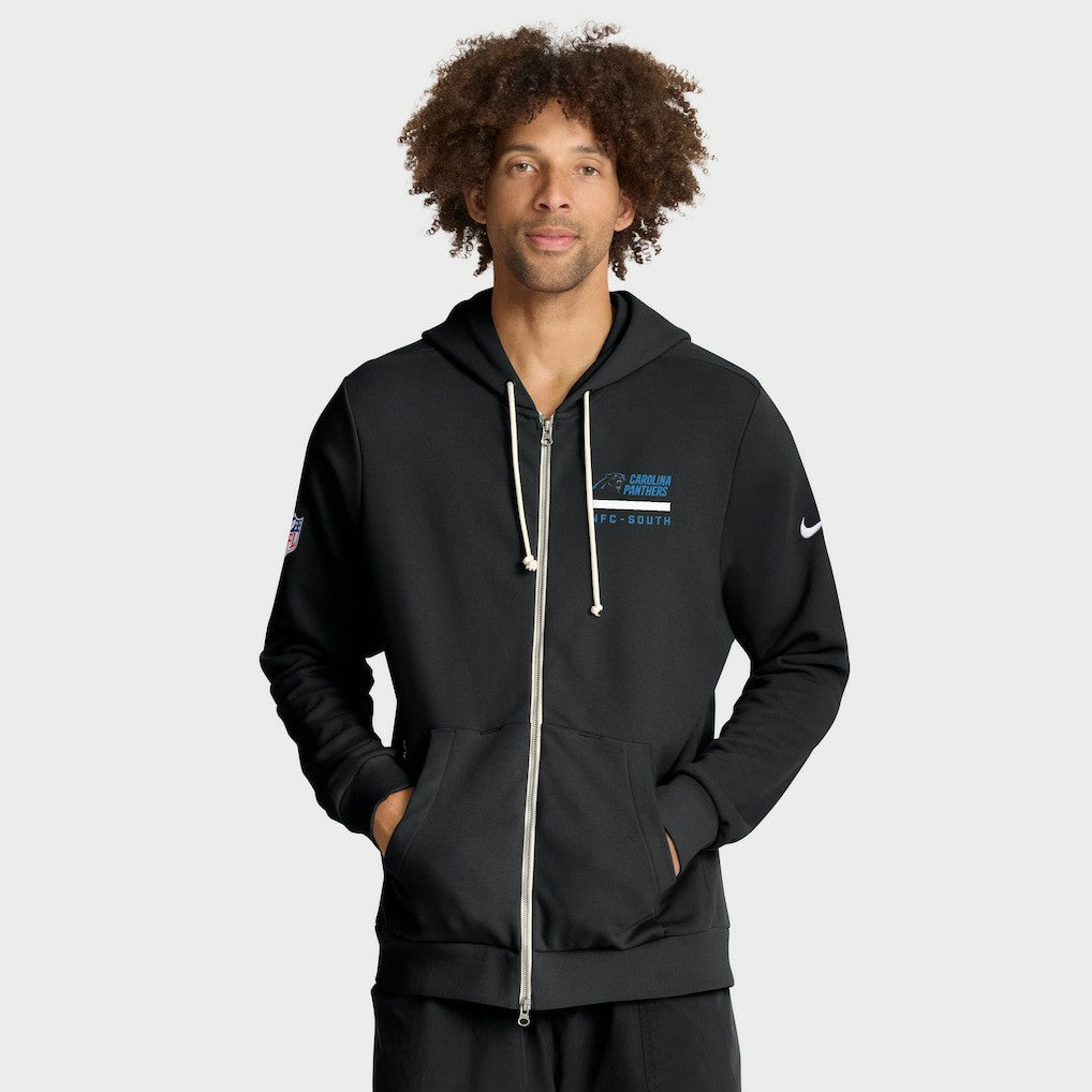 Carolina Panthers Sideline Standard Issue Utility Player Dri-FIT Full-Zip Hoodie | NFL New