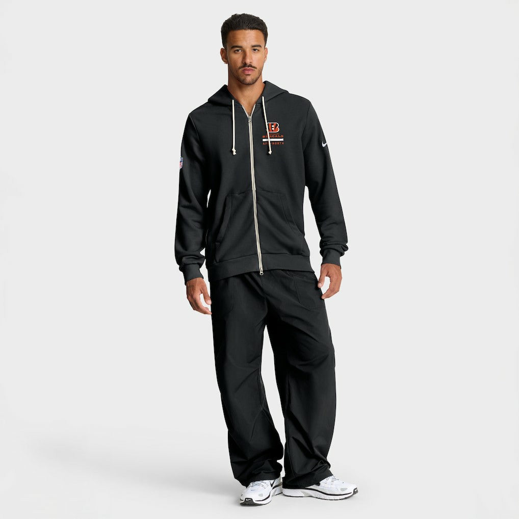 Cincinnati Bengals Sideline Standard Issue Utility Player Dri-FIT Full-Zip Hoodie | NFL New