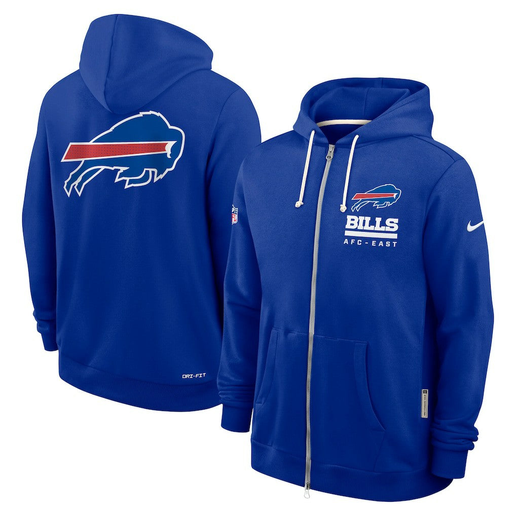 Buffalo Bills Sideline Standard Issue Utility Player Dri-FIT Full-Zip Hoodie | NFL Outlet