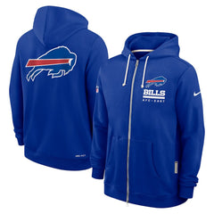 Buffalo Bills Sideline Standard Issue Utility Player Dri-FIT Full-Zip Hoodie | NFL Outlet