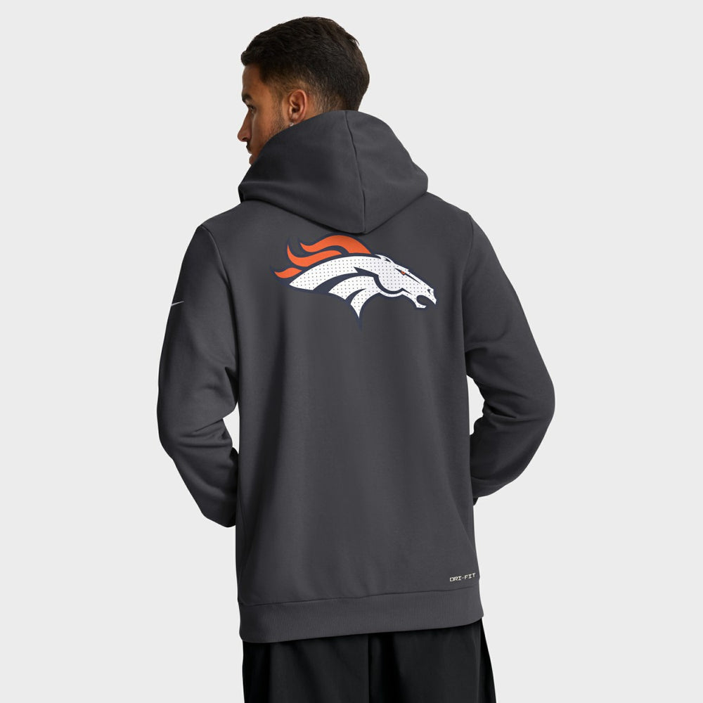Denver Broncos Sideline Standard Issue Utility Player Dri-FIT Full-Zip Hoodie | NFL Online