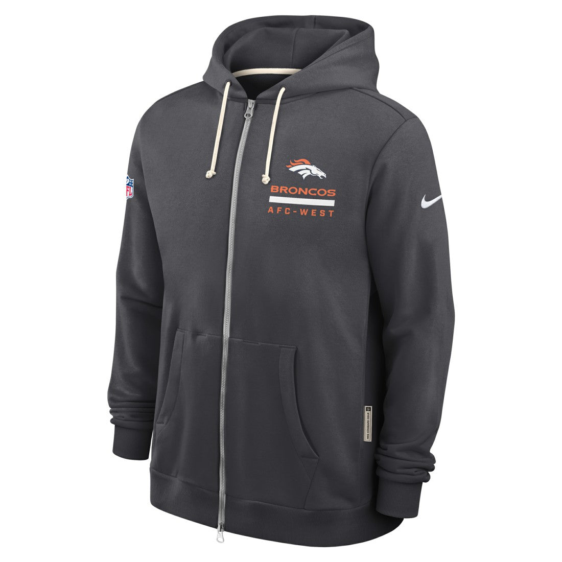 Denver Broncos Sideline Standard Issue Utility Player Dri-FIT Full-Zip Hoodie | NFL Online