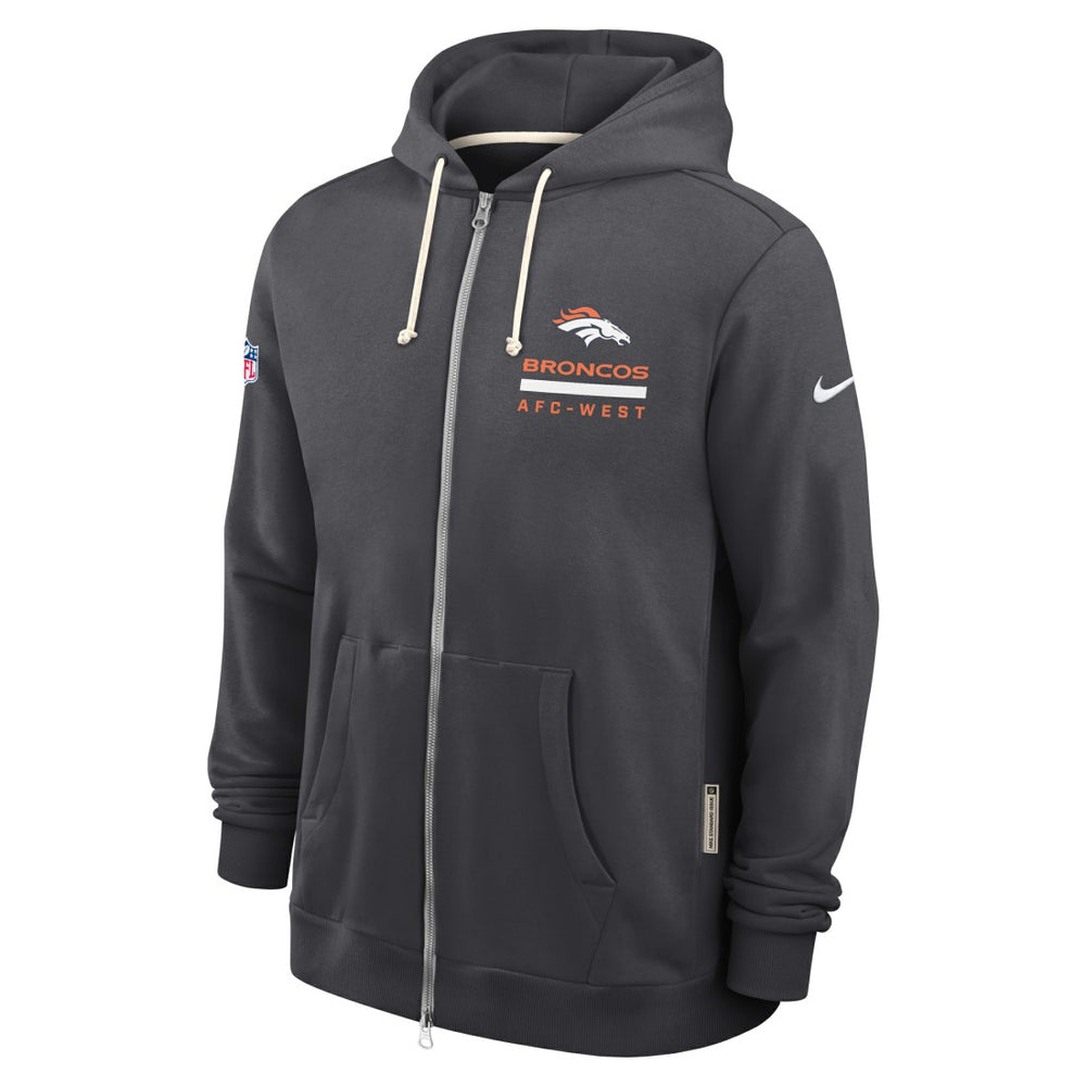 Denver Broncos Sideline Standard Issue Utility Player Dri-FIT Full-Zip Hoodie | NFL Online