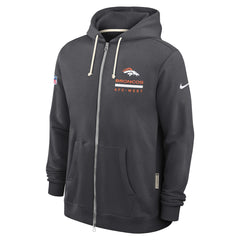 Denver Broncos Sideline Standard Issue Utility Player Dri-FIT Full-Zip Hoodie | NFL Online