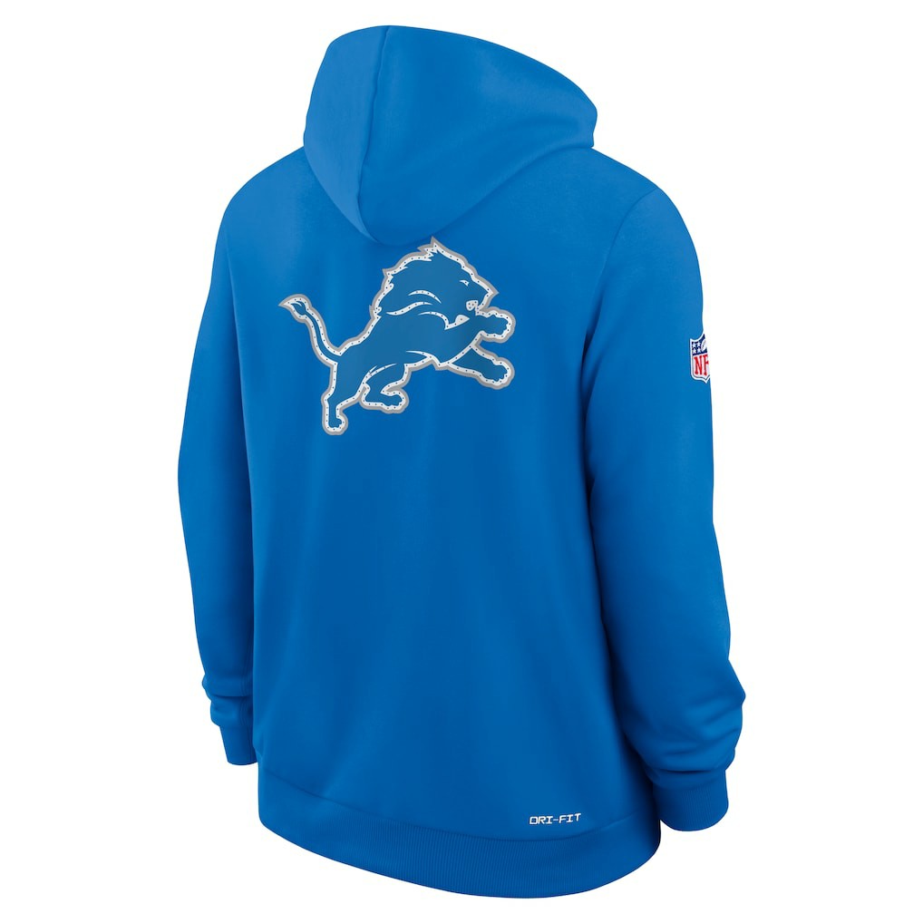 Detroit Lions Sideline Standard Issue Utility Player Dri-FIT Full-Zip Hoodie | NFL Online