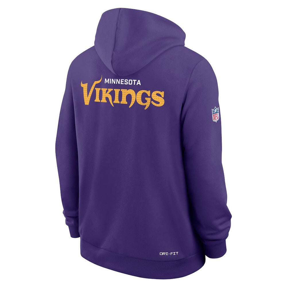 Minnesota Vikings Sideline Standard Issue Initial Home Dri-FIT Hoodie | NFL Hot