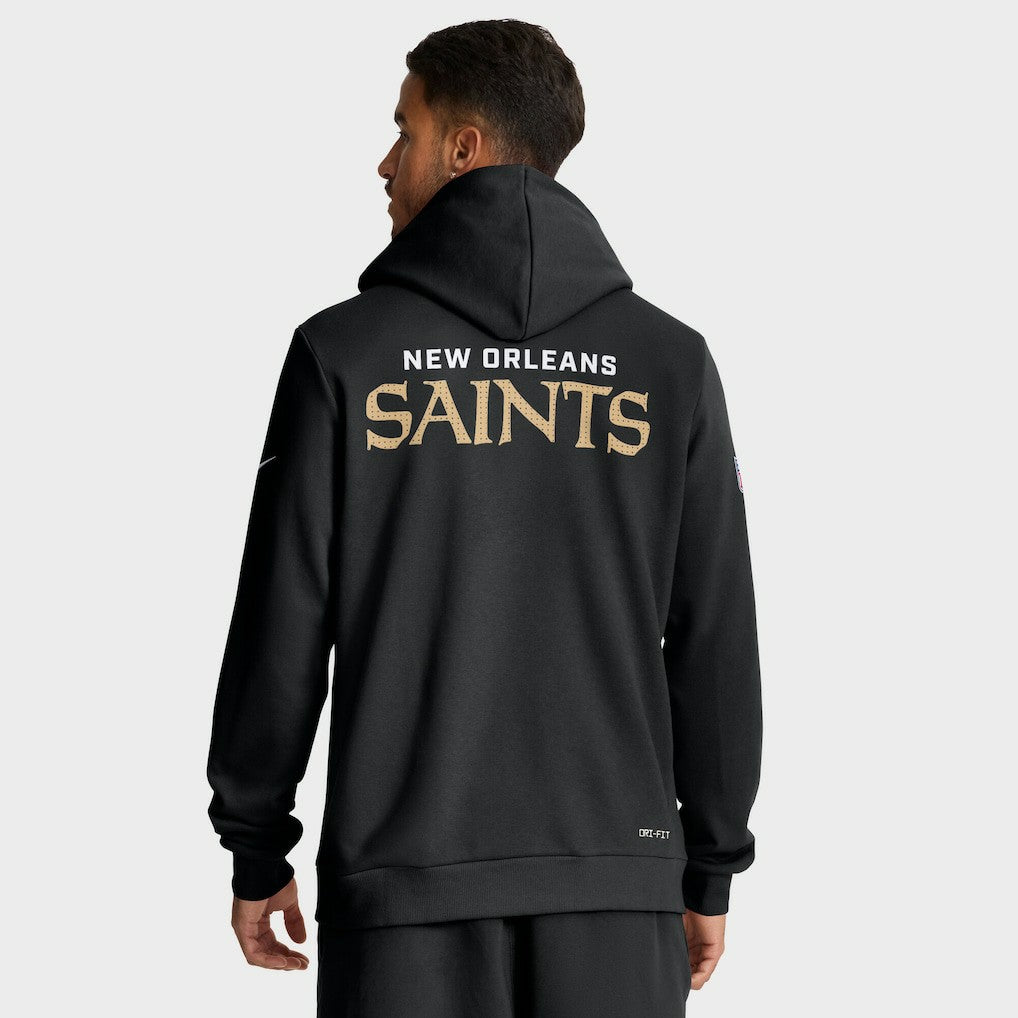 New Orleans Saints Sideline Standard Issue Initial Home Dri-FIT Hoodie | NFL Sale