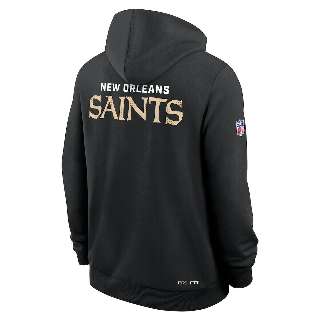 New Orleans Saints Sideline Standard Issue Initial Home Dri-FIT Hoodie | NFL Sale
