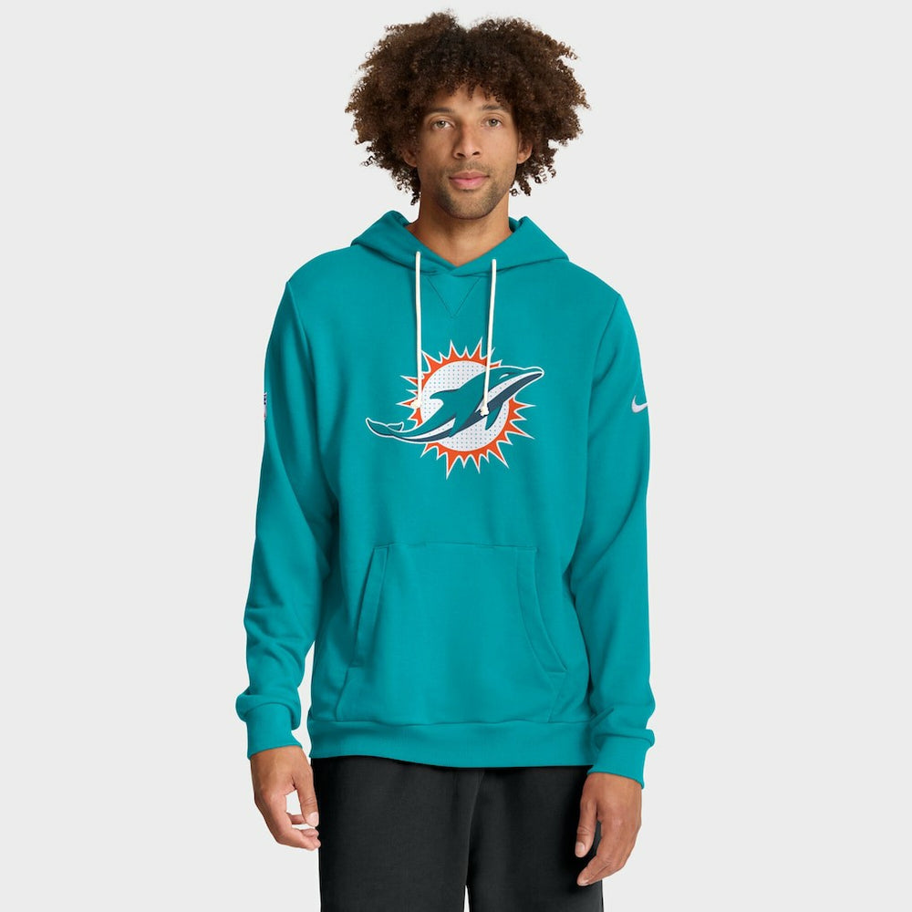 Miami Dolphins Sideline Standard Issue Initial Home Dri-FIT Hoodie | NFL Online