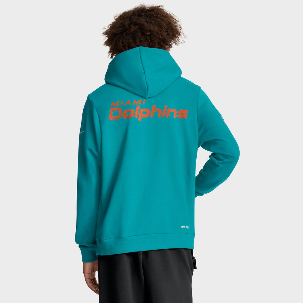 Miami Dolphins Sideline Standard Issue Initial Home Dri-FIT Hoodie | NFL Online