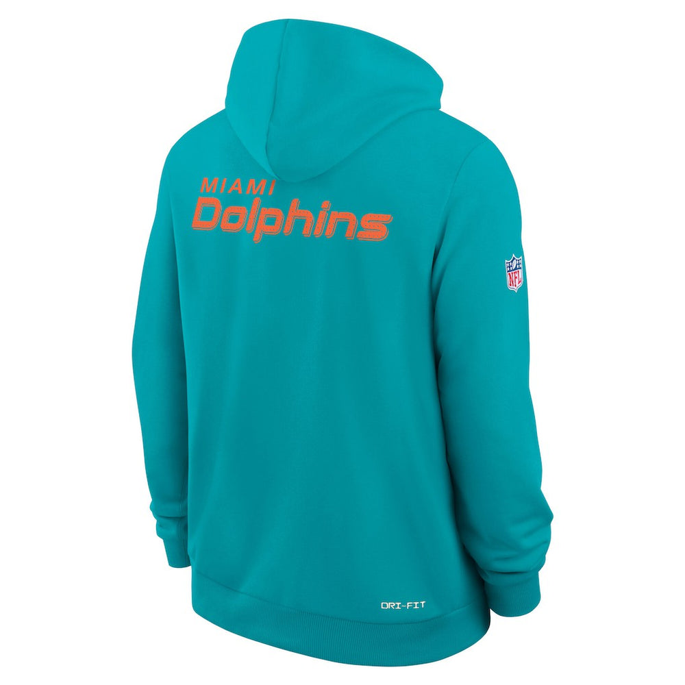 Miami Dolphins Sideline Standard Issue Initial Home Dri-FIT Hoodie | NFL Online