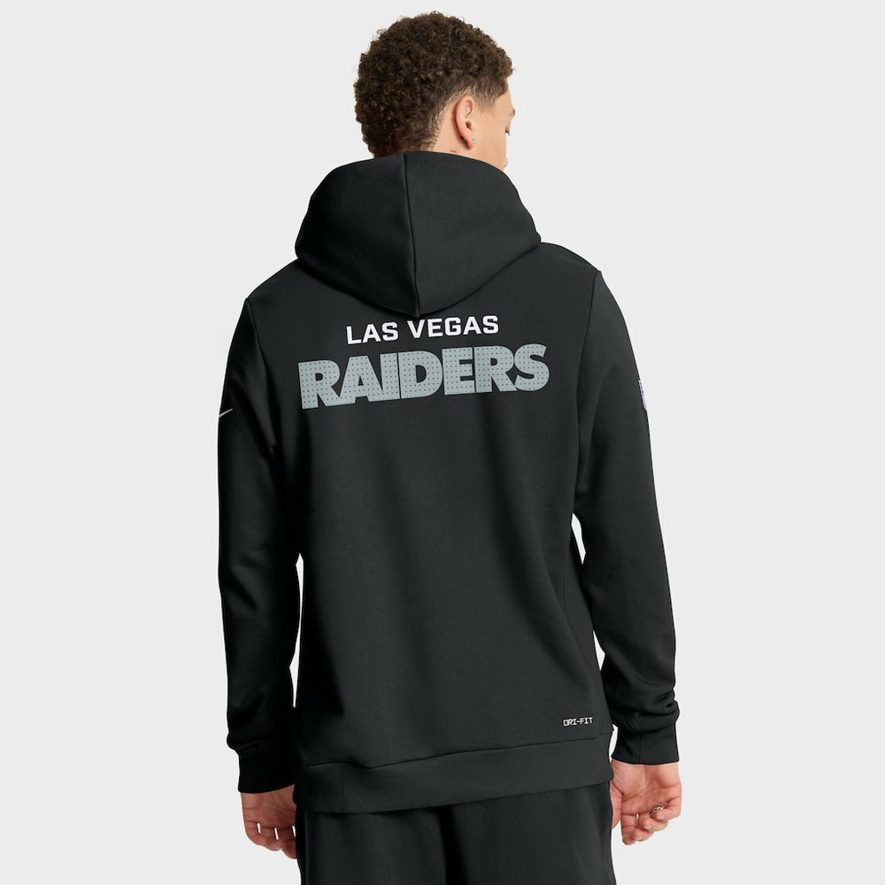 Las Vegas Raiders Sideline Standard Issue Initial Home Dri-FIT Hoodie | NFL Outlet