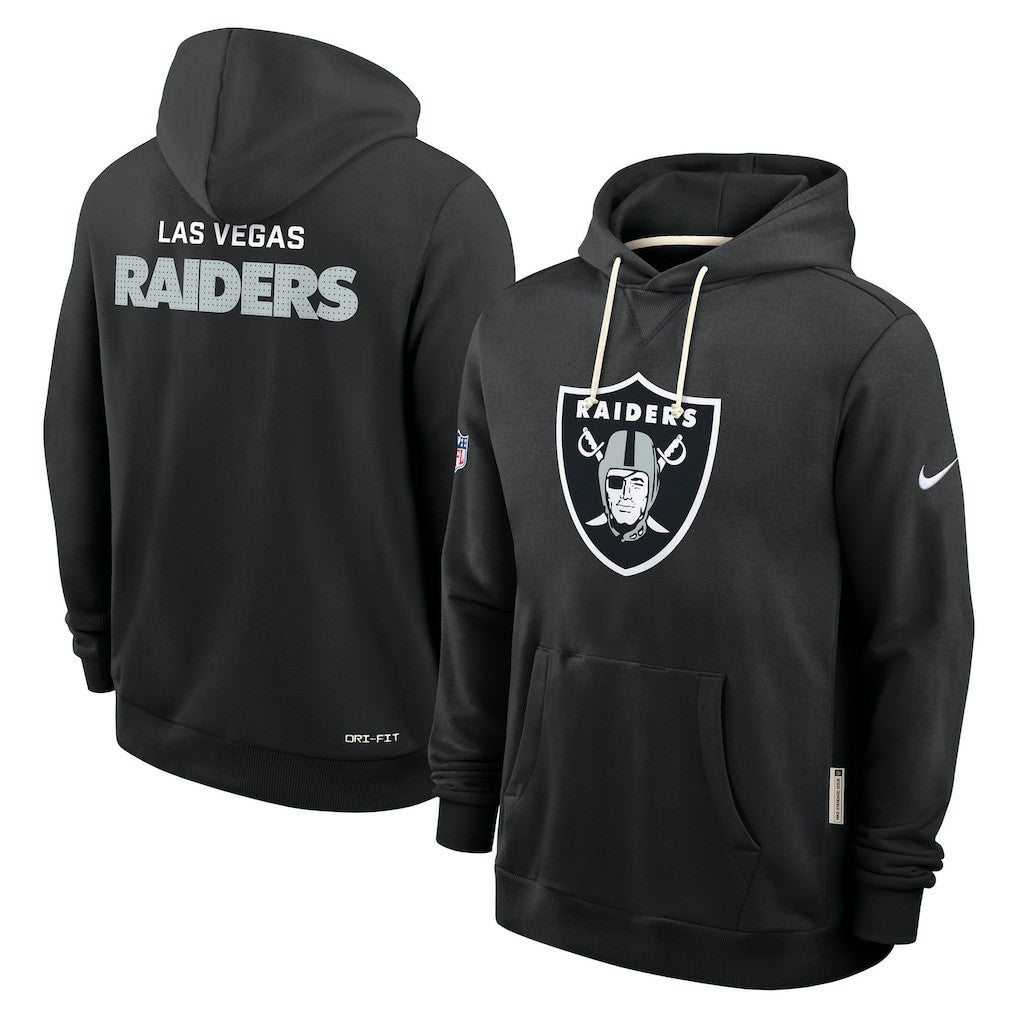 Las Vegas Raiders Sideline Standard Issue Initial Home Dri-FIT Hoodie | NFL Outlet