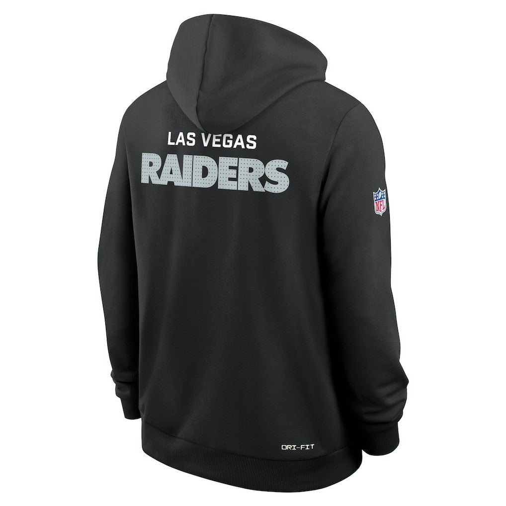Las Vegas Raiders Sideline Standard Issue Initial Home Dri-FIT Hoodie | NFL Outlet