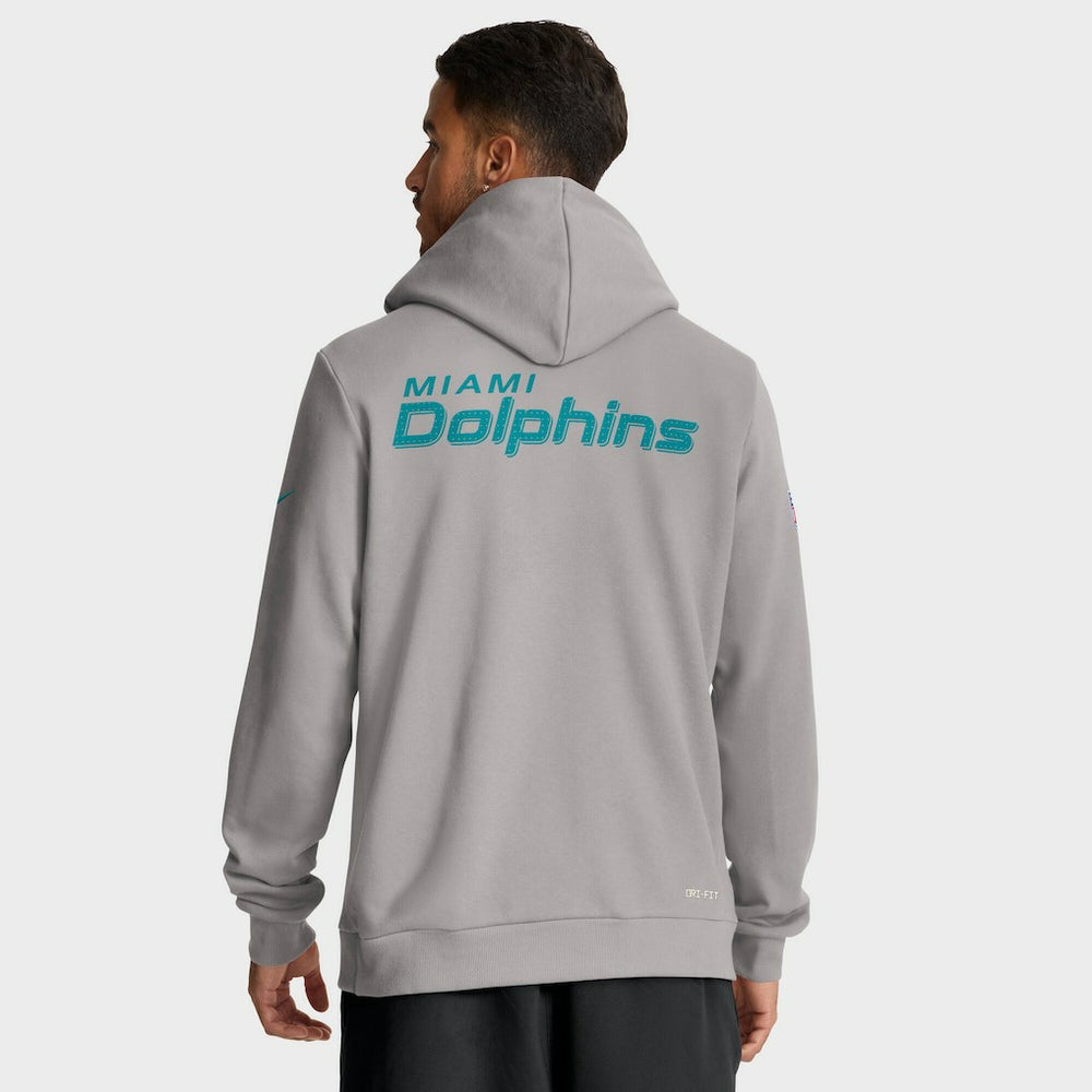 Miami Dolphins Sideline Standard Issue Initial Home Dri-FIT Hoodie | NFL Sale