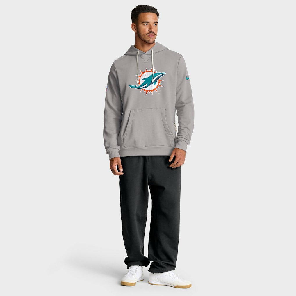 Miami Dolphins Sideline Standard Issue Initial Home Dri-FIT Hoodie | NFL Sale