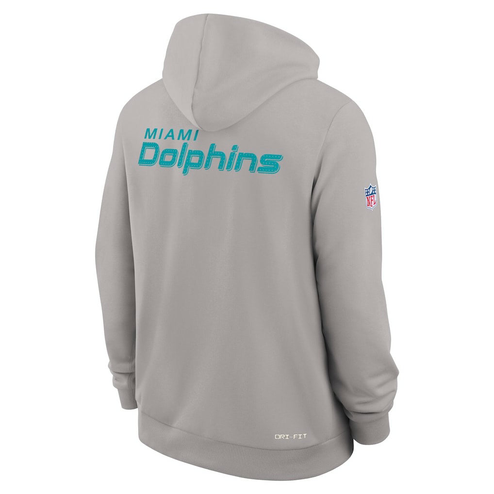 Miami Dolphins Sideline Standard Issue Initial Home Dri-FIT Hoodie | NFL Sale