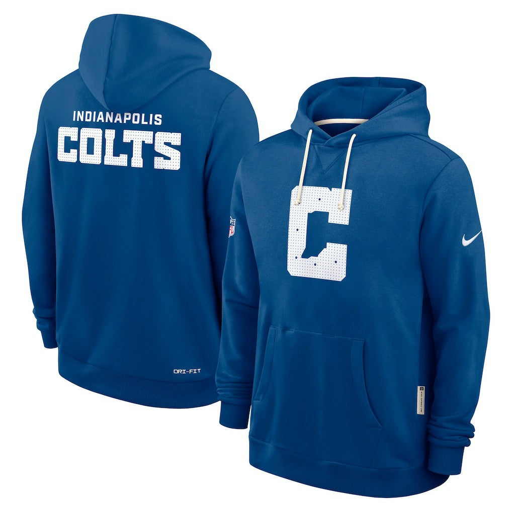 Indianapolis Colts Sideline Standard Issue Initial Home Dri-FIT Hoodie | NFL Outlet