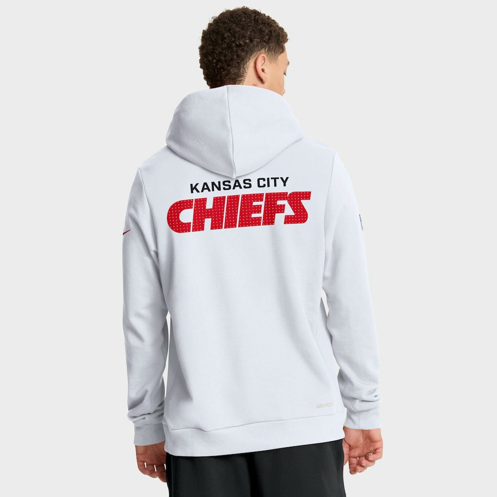 Kansas City Chiefs Sideline Standard Issue Initial Home Dri-FIT Hoodie | NFL Outlet