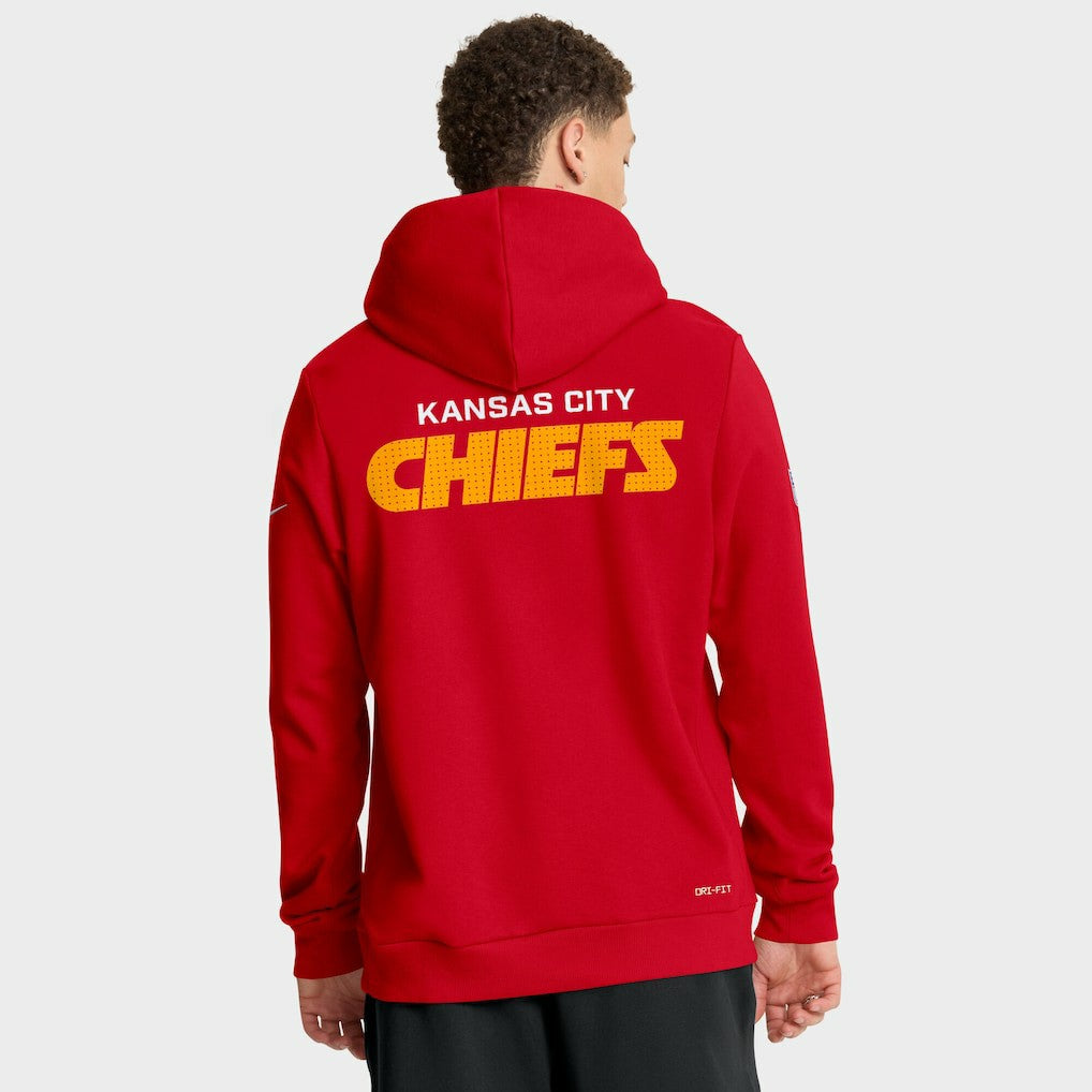 Kansas City Chiefs Sideline Standard Issue Initial Home Dri-FIT Hoodie | NFL On sale