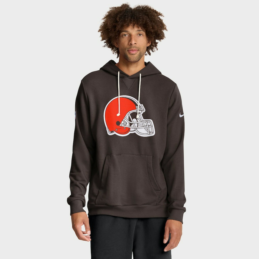 Cleveland Browns Sideline Standard Issue Initial Home Dri-FIT Hoodie | NFL Discount