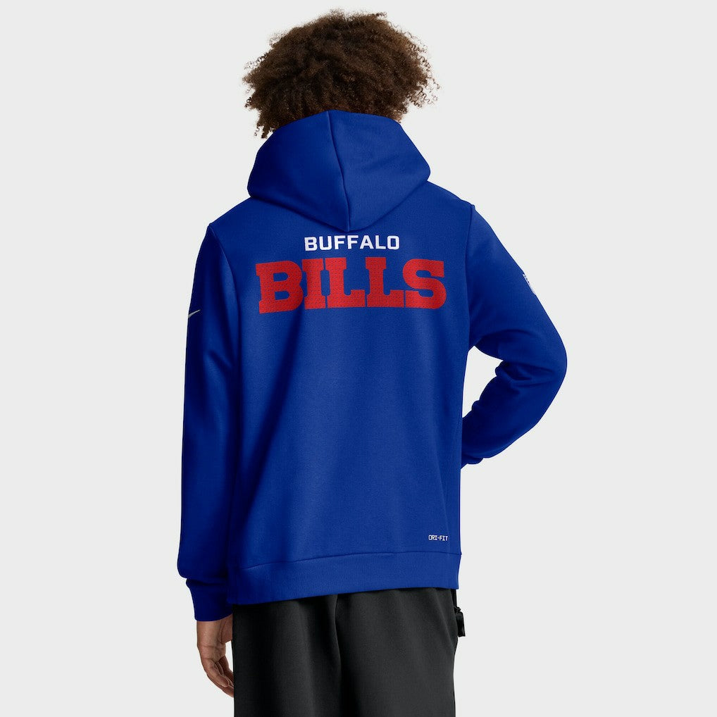 Buffalo Bills Sideline Standard Issue Initial Home Dri-FIT Hoodie | NFL US
