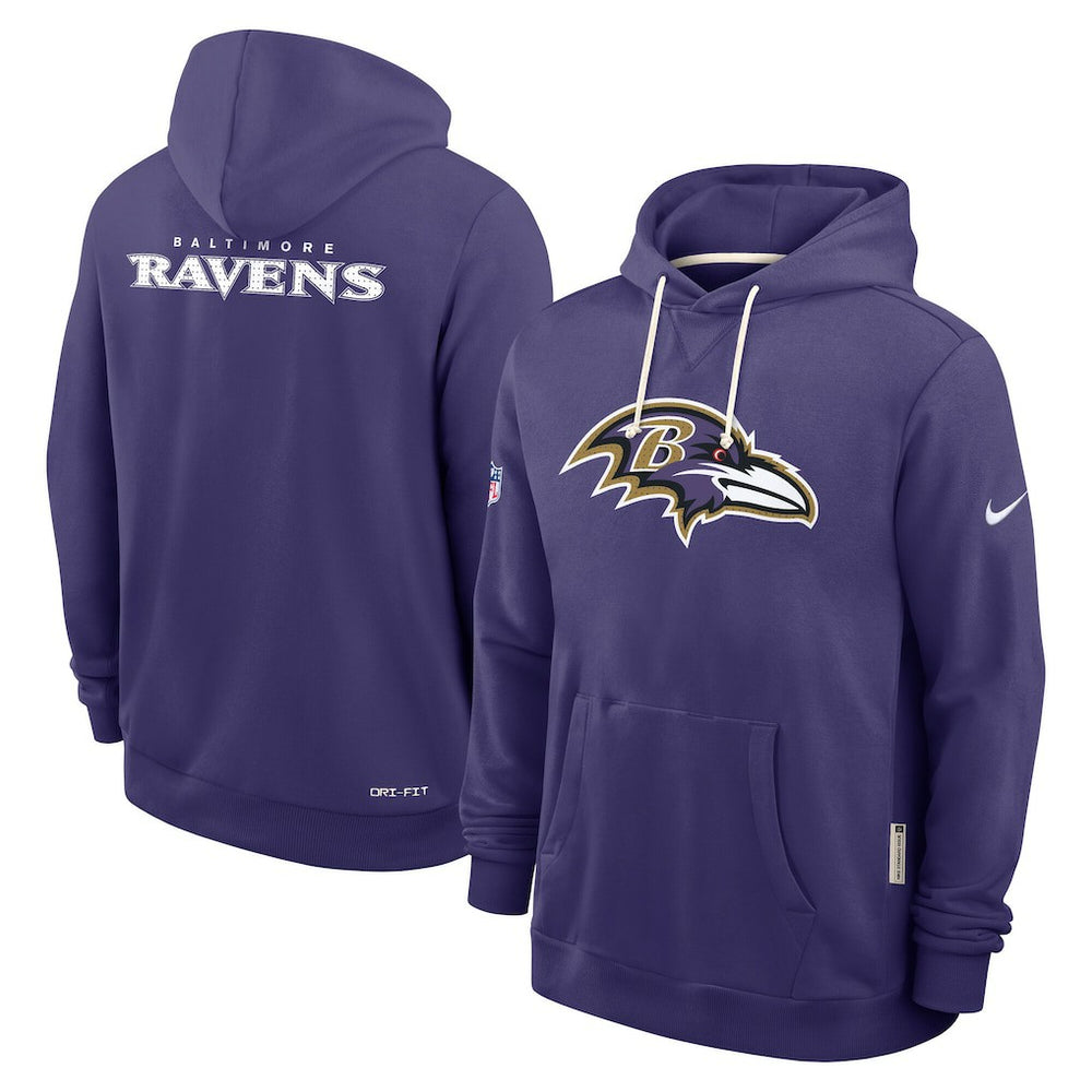 Baltimore Ravens Sideline Standard Issue Initial Home Dri-FIT Hoodie | NFL Discount