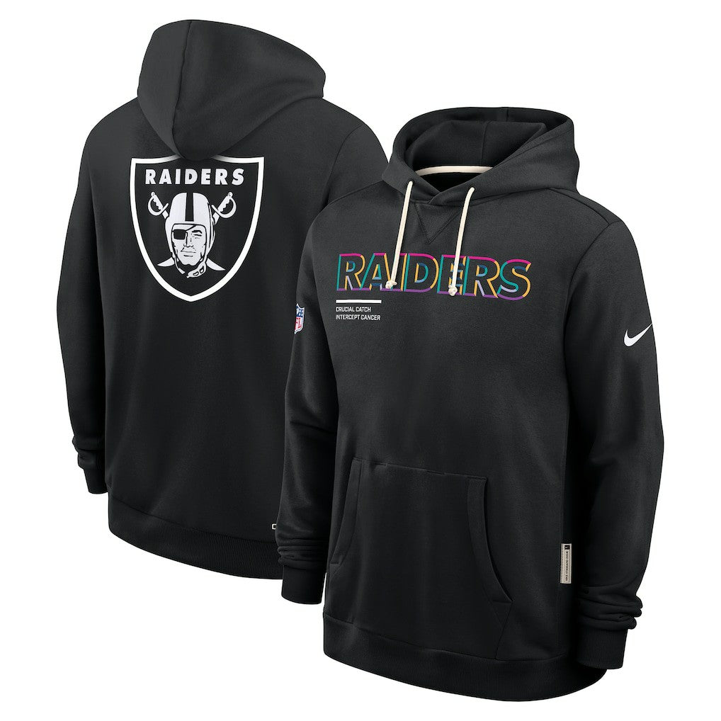 Las Vegas Raiders 2025 NFL Crucial Catch Sideline Standard Issue Dri-FIT Hoodie | NFL Discount