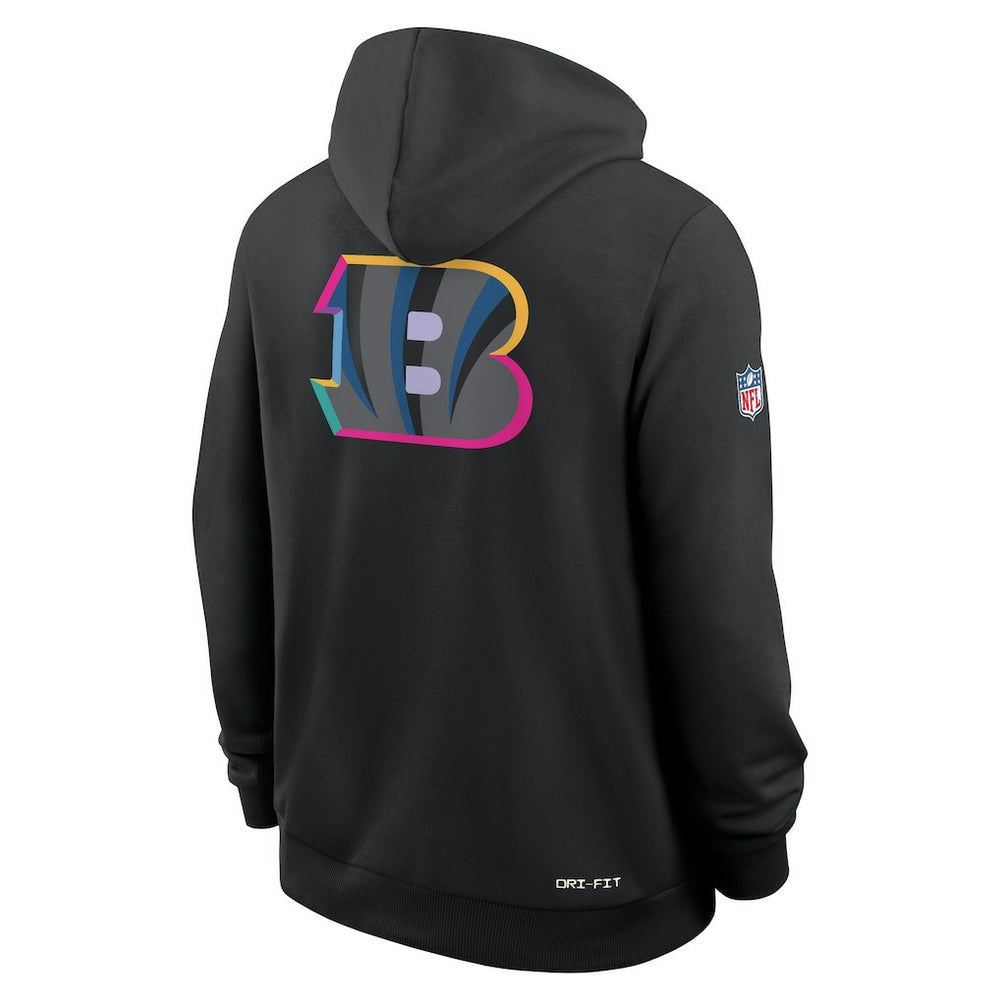 Cincinnati Bengals 2025 NFL Crucial Catch Sideline Standard Issue Dri-FIT Hoodie | NFL US