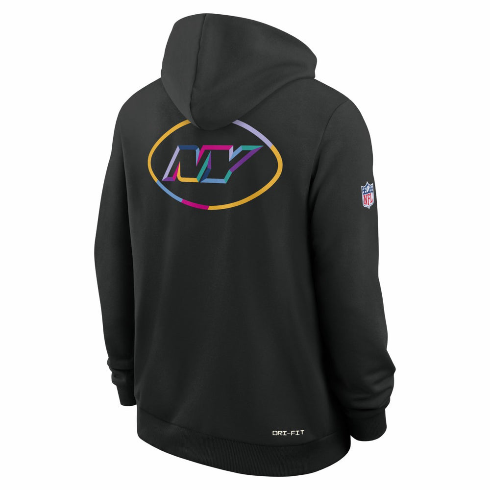 New York Jets 2025 NFL Crucial Catch Sideline Standard Issue Dri-FIT Hoodie | NFL Outlet